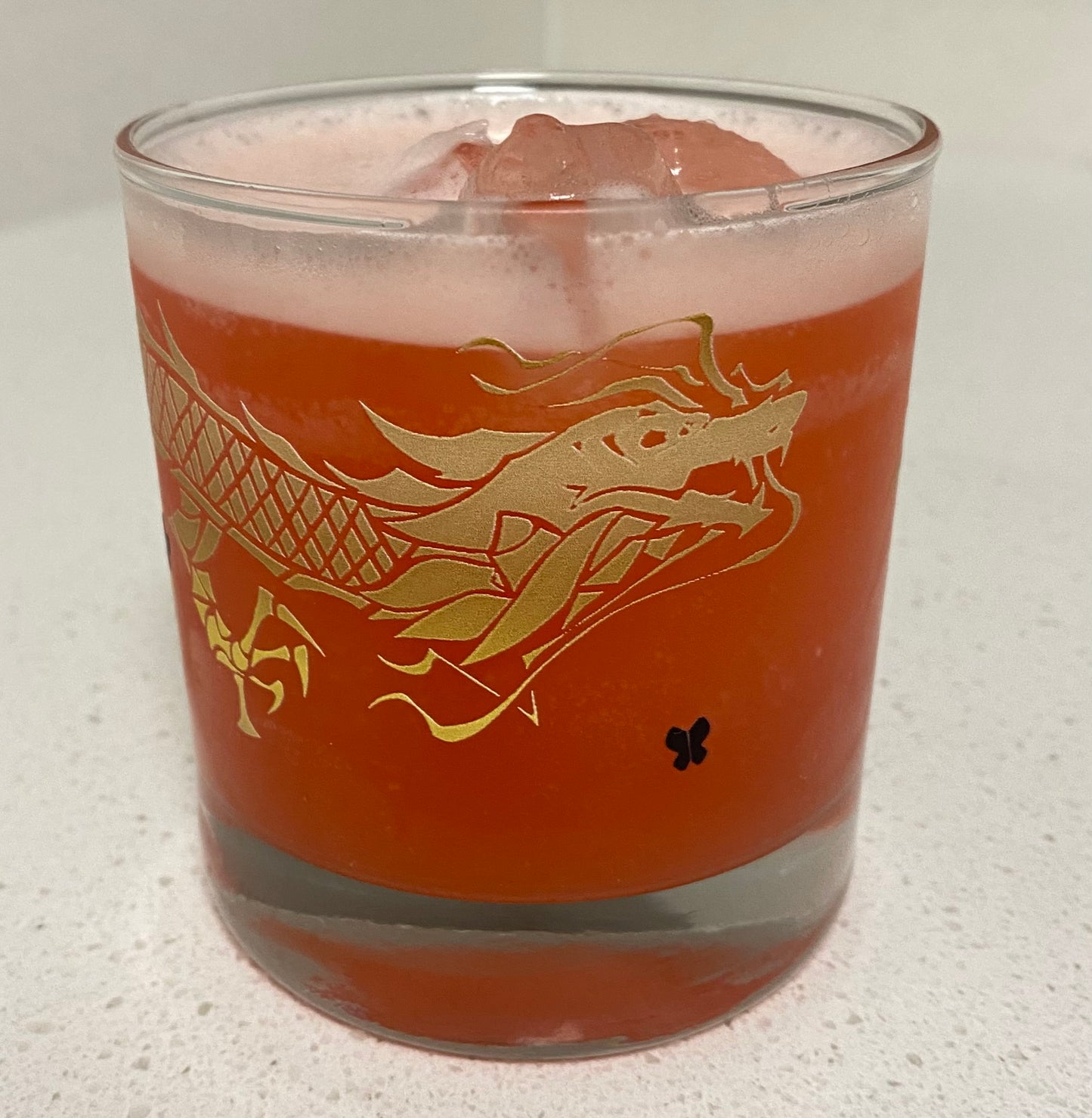 Dragon Empress Rocks Glass